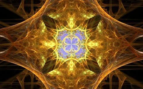 Digital generated image in the form of abstract geometric shapes of various s Stock Illustration