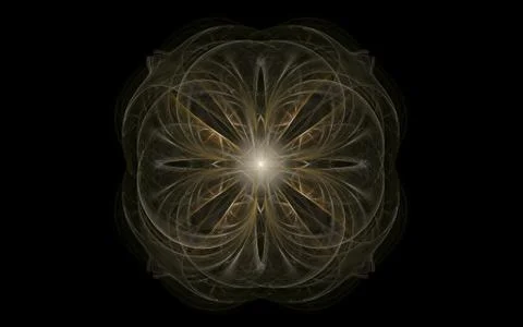 Digital generated image in the form of abstract geometric shapes of various s Stock Illustration