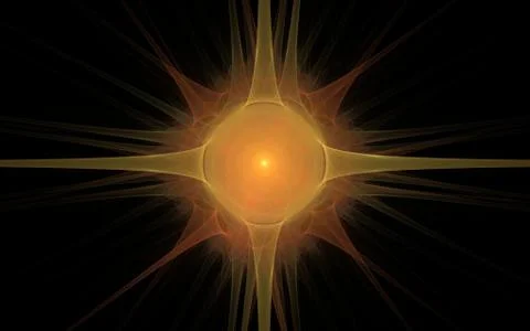 Digital generated image in the form of abstract geometric shapes of various s Stock Illustration