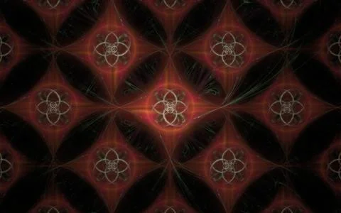 Digital generated image in the form of abstract geometric shapes of various s Stock Illustration