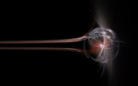 Digital generated image in the form of abstract geometric shapes Stock Illustration