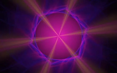 Digital generated image in the form of abstract geometric shapes Stock Illustration