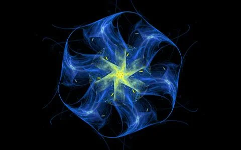 Digital generated image in the form of abstract geometric shapes Stock Illustration