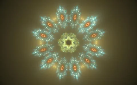 Digital generated image in the form of abstract geometric shapes Illustrazione stock