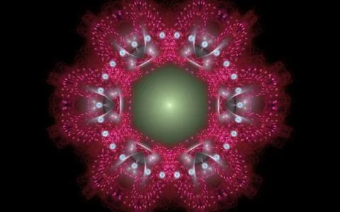 Digital generated image in the form of abstract geometric shapes Stock Illustration