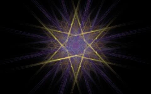 Digital generated image in the form of abstract geometric shapes Stock Illustration