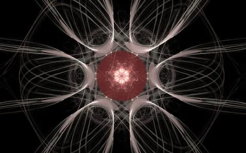 Digital generated image in the form of abstract geometric shapes Stock Illustration