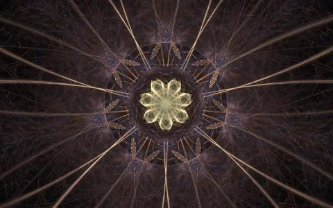 Digital generated image in the form of abstract geometric shapes of various s Stock Illustration