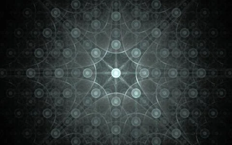 Digital generated image in the form of abstract geometric shapes of various s Stock Illustration