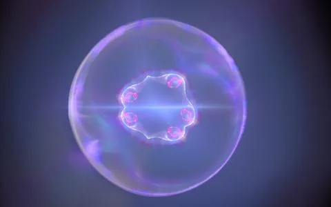 Digital generated image in the form of abstract geometric shapes of various s Stock Illustration