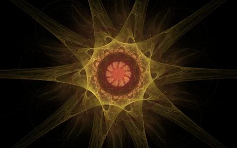 Digital generated image in the form of abstract geometric shapes of various s Stock Illustration