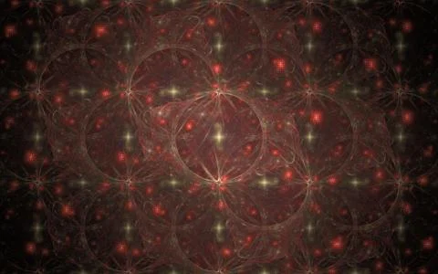 Digital generated image in the form of abstract geometric shapes of various s Stock Illustration