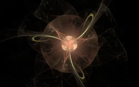 Digital generated image in the form of abstract geometric shapes of various s Stock Illustration