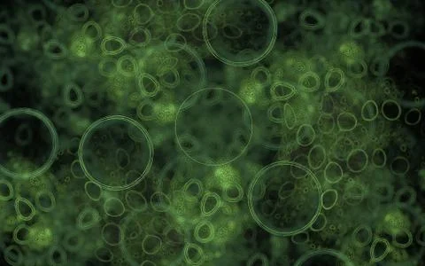 Digital generated image in the form of abstract geometric shapes of various s Stock Illustration