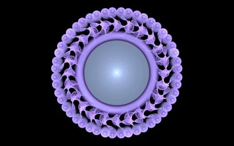 Digital generated image in the form of abstract geometric shapes of various s Stock Illustration