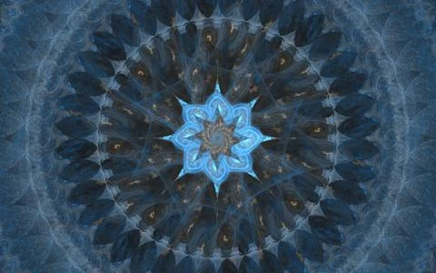 Digital generated image in the form of abstract geometric shapes of various s Stock Illustration