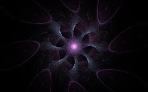 Digital generated image in the form of abstract geometric shapes of various s Stock Illustration