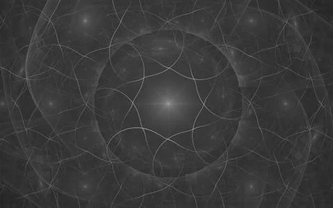 Digital generated image in the form of abstract geometric shapes of various s Stock Illustration