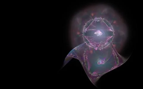 Digital generated image in the form of abstract geometric shapes of various s Stock Illustration