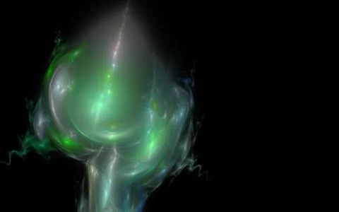 Digital generated image in the form of abstract geometric shapes of various s Stock Illustration