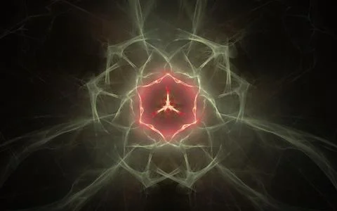 Digital generated image in the form of abstract geometric shapes of various s Stock Illustration