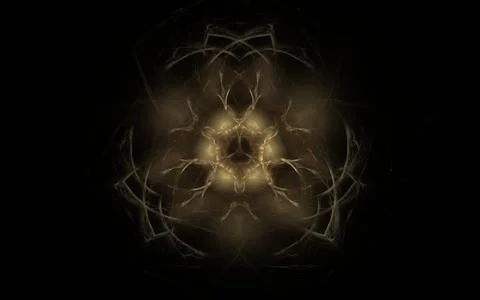 Digital generated image in the form of abstract geometric shapes of various s Stock Illustration