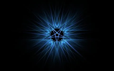 Digital generated image in the form of abstract geometric shapes of various s Stock Illustration