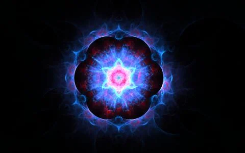 Digital generated image in the form of abstract geometric shapes of various s Stock Illustration