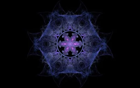 Digital generated image in the form of abstract geometric shapes of various s Stock Illustration