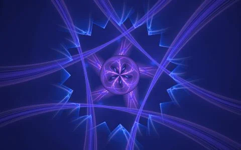 Digital generated image in the form of abstract geometric shapes of various s Stock Illustration