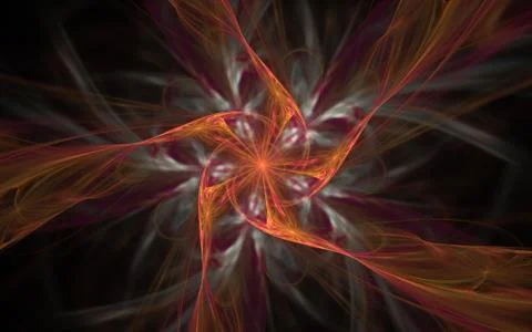 Digital generated image in the form of abstract geometric shapes of various s Stock Illustration