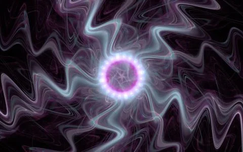 Digital generated image in the form of abstract geometric shapes of various s Stock Illustration