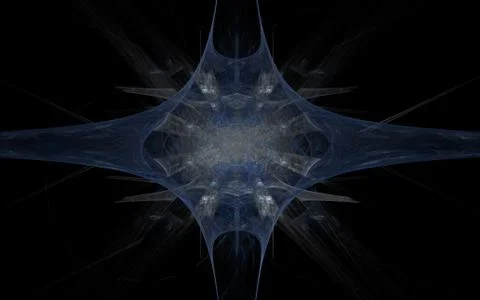 Digital generated image in the form of abstract geometric shapes of various s Stock Illustration