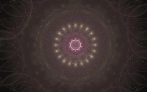 Digital generated image in the form of abstract geometric shapes of various s Stock Illustration