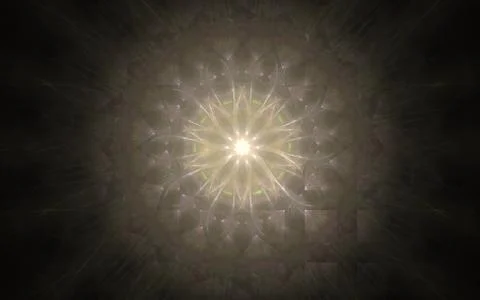 Digital generated image in the form of abstract geometric shapes of various s Stock Illustration