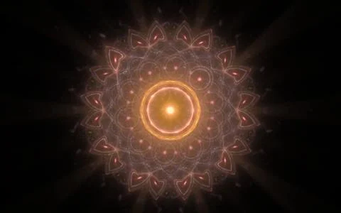 Digital generated image in the form of abstract geometric shapes of various s Stock Illustration