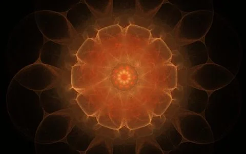 Digital generated image in the form of abstract geometric shapes of various s Stock Illustration