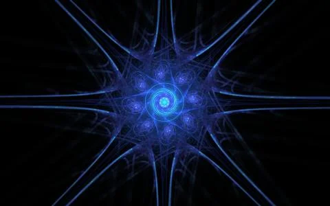 Digital generated image in the form of abstract geometric shapes of various s Stock Illustration