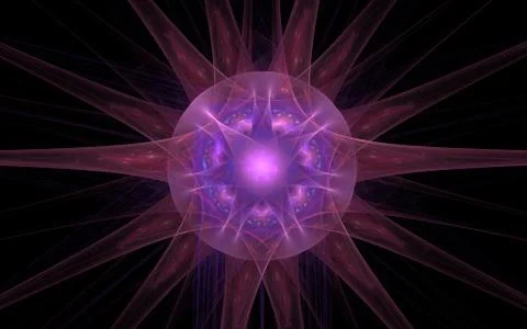 Digital generated image in the form of abstract geometric shapes of various s Stock Illustration