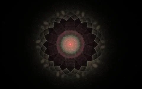 Digital generated image in the form of abstract geometric shapes of various s Stock Illustration