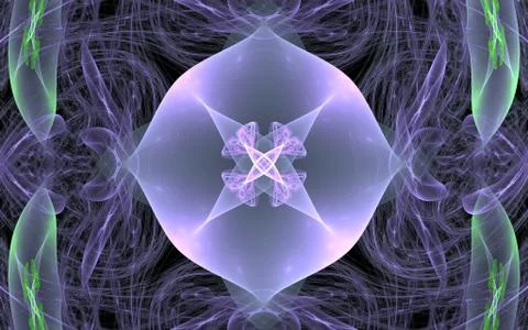 Digital generated image in the form of abstract geometric shapes of various s Stock Illustration