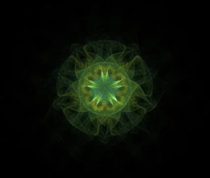 Digital generated image in the form of abstract geometric shapes of various s Stock Illustration