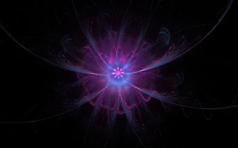 Digital generated image in the form of abstract geometric shapes of various s Stock Illustration