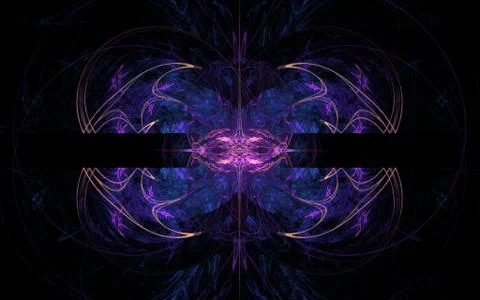 Digital generated image in the form of abstract geometric shapes of various s Stock Illustration