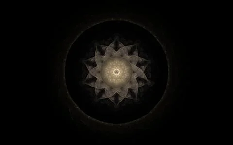 Digital generated image in the form of abstract geometric shapes of various s Stock Illustration