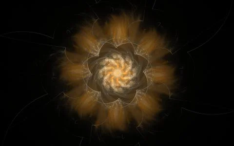 Digital generated image in the form of abstract geometric shapes of various s Stock Illustration