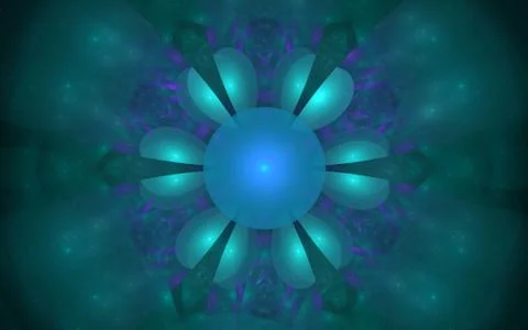 Digital generated image in the form of abstract geometric shapes of various s Stock Illustration