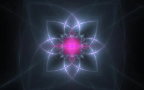 Digital generated image in the form of abstract geometric shapes of various s Stock Illustration