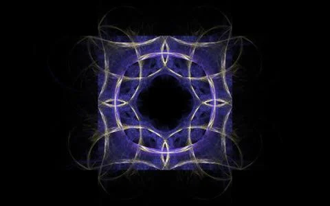 Digital generated image in the form of abstract geometric shapes of various s Stock Illustration