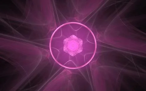 Digital generated image in the form of abstract geometric shapes of various s Stock Illustration